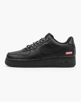 Кросівки Nike Air Force 1 Black Supreme 04725 фото