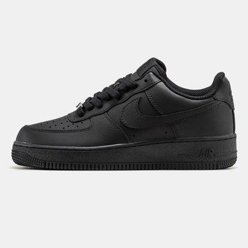 Кросівки Nike Air Force 1 Classic All Black Premium 00828 фото