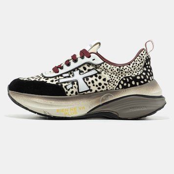 Кросівки Premiata HILL Beige Black Leopard 23662-40 фото