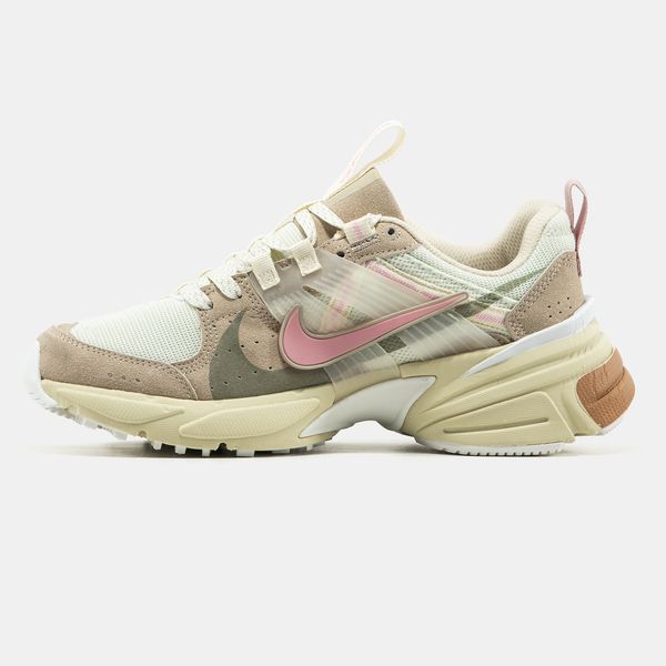 Кросівки Nike V2K.3 Runtekk Beige Pink Green 17495 фото