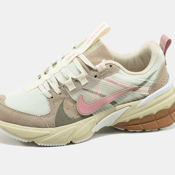 Кросівки Nike V2K.3 Runtekk Beige Pink Green 17495 фото
