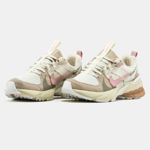 Кросівки Nike V2K.3 Runtekk Beige Pink Green 17495 фото