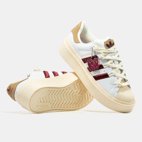 Кросівки Adidas Superstar Platform Bonega White Red Cream 13184-39 фото