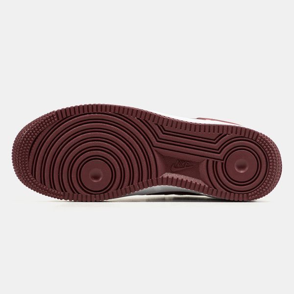 Кросівки Nike Air Force 1 Low White Bugrundy 23988-41 фото