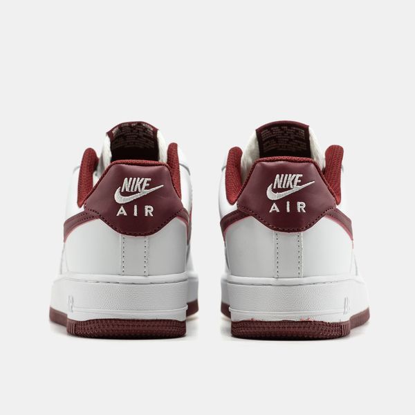 Кросівки Nike Air Force 1 Low White Bugrundy 23988-41 фото