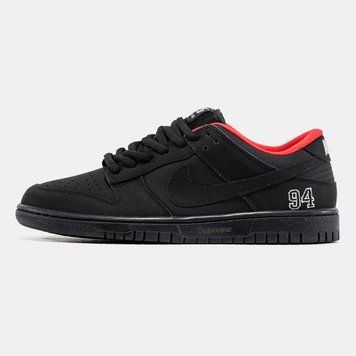 Кросівки Nike SB Dunk Low x Supreme Black 21617 фото