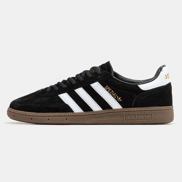 Кросівки Adidas Spezial Black White Brown 10843 фото