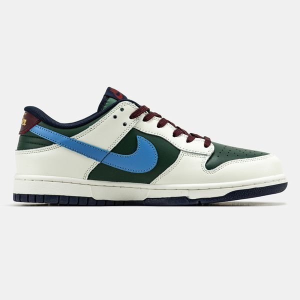 Кросівки Nike SB Dunk Low White Green Bordo 17518 фото
