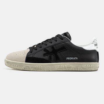 Кросівки Premiata Steven Black Beige 23533 фото