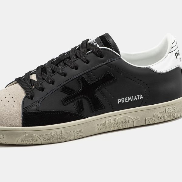 Кросівки Premiata Steven Black Beige 23533 фото