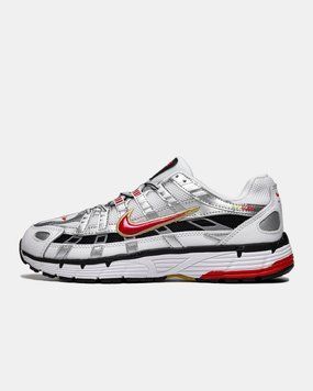 Кросівки Nike P-6000 White Silver Black Red 15094 фото