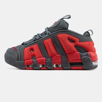 Кросівки Nike Air More Uptempo Low Dark Grey Light Crimson 22448 фото