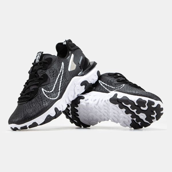 Кросівки Nike React Vision Black White 14895 фото
