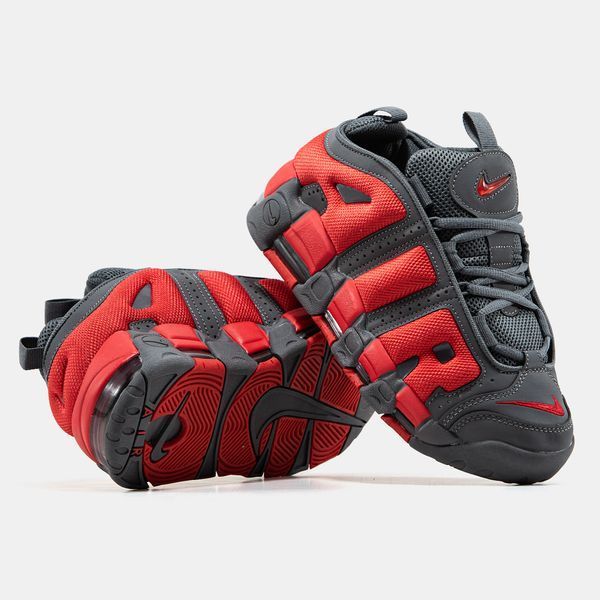 Кросівки Nike Air More Uptempo Low Dark Grey Light Crimson 22448 фото