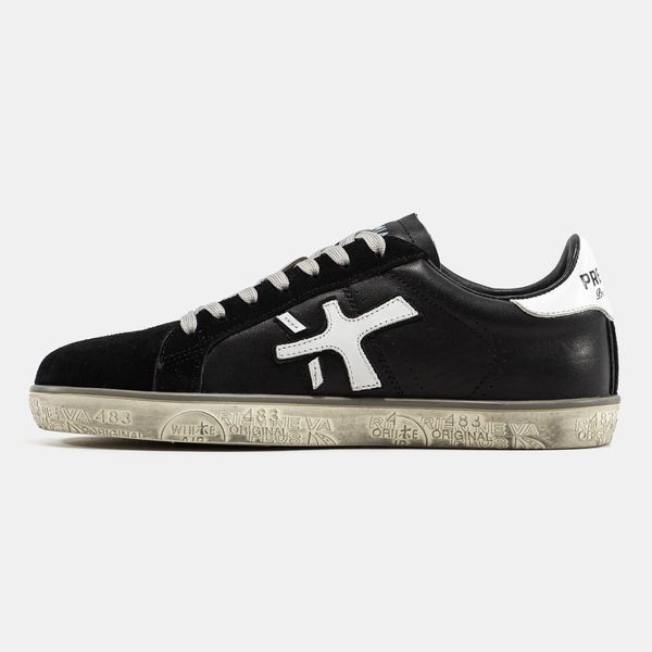 Кросівки Premiata Steven Black White 23532 фото