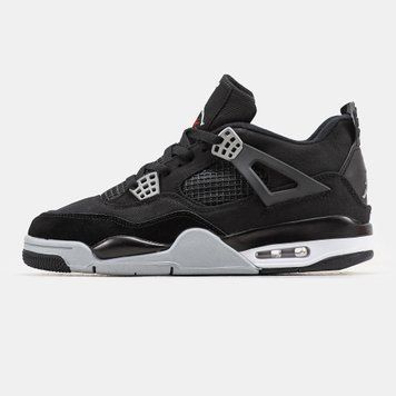 Кросівки Air Jordan 4 Retro Black Canvas 09759 фото