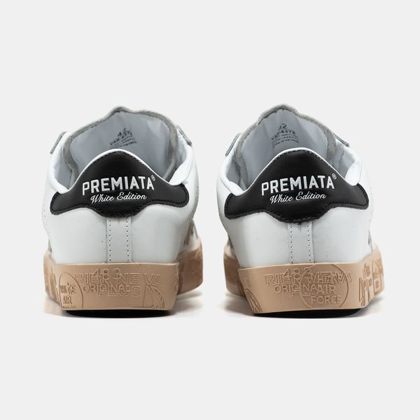 Кросівки Premiata Steven White Black Beige 22862-41 фото