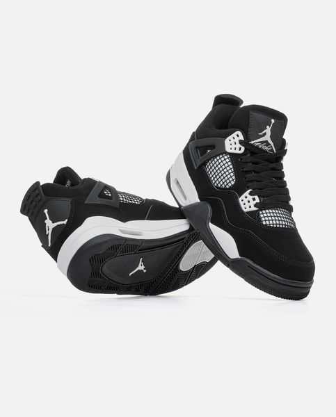 Кросівки Air Jordan 4 Retro White Thunder Black 18210 фото
