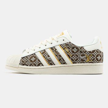 Кросівки Adidas Superstar x Louis Vuitton Cream Brown 23307 фото