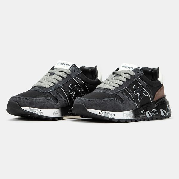 Кросівки Premiata Lander Black Grey Brown 19891 фото