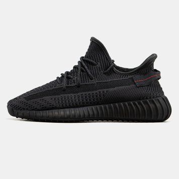 Кросівки Adidas Yeezy 350 v2 Black Reflective laces 00560 фото
